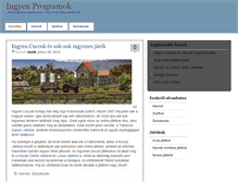 Tablet Screenshot of ingyenprogram.com